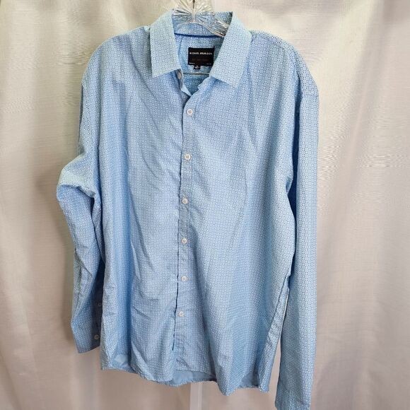 Michael Brandon Blue Button Down Shirt Size XL - Picture 3 of 9